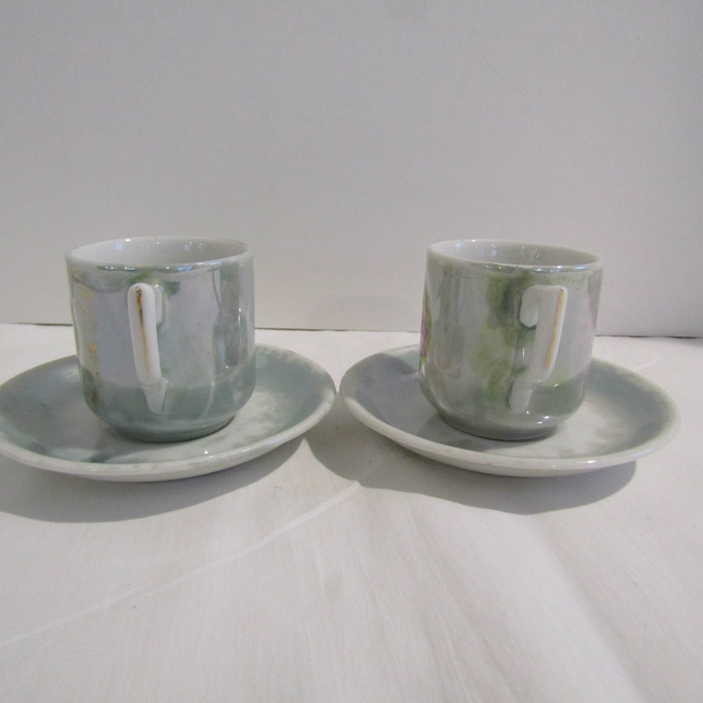 2 Sets Vintage Victorian Women Teacups and Saucers - Picture 3 of 12